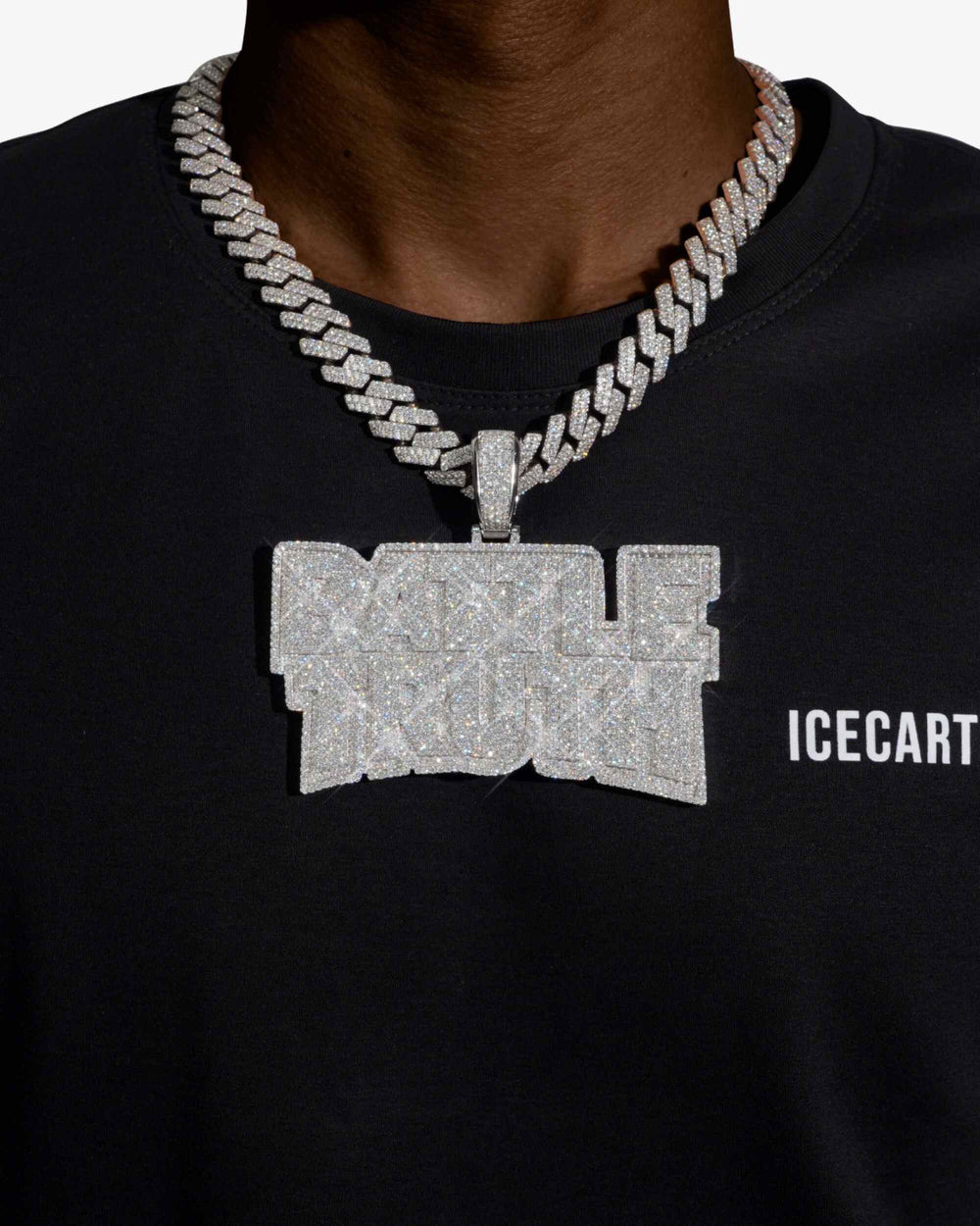 battle truth moissanite custom name pendant px model