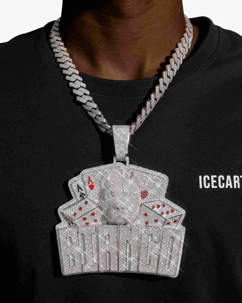 bianco custom logo moissanite pendant 14k gold icecartel model