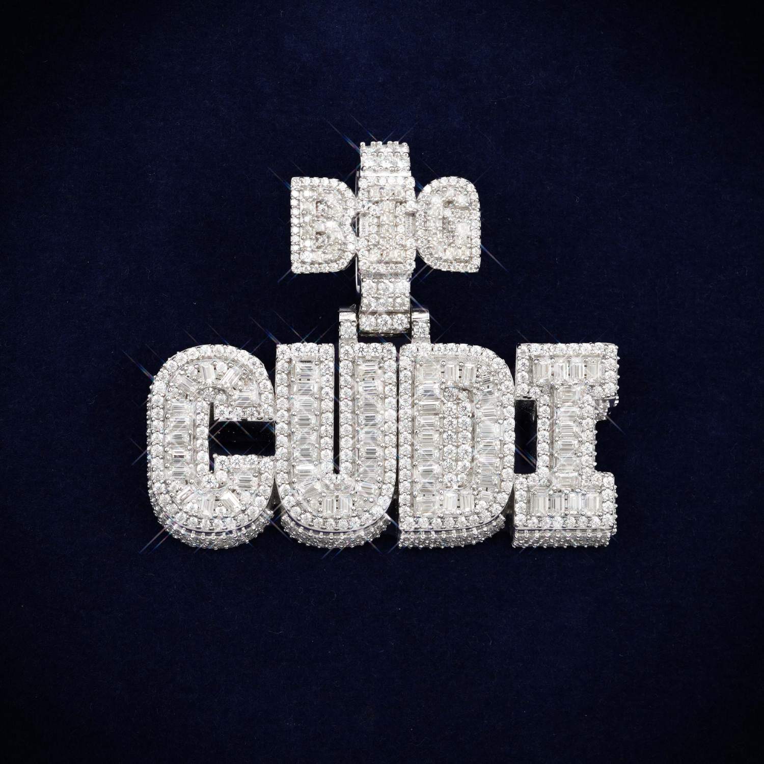 big cudi custom moissanite name pendant 14k gold icecartel main