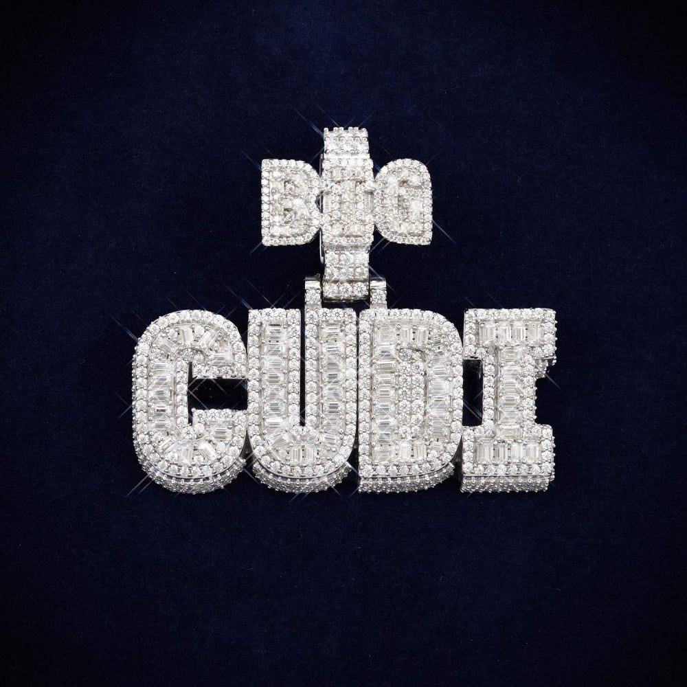 big cudi custom moissanite name pendant 14k gold icecartel main
