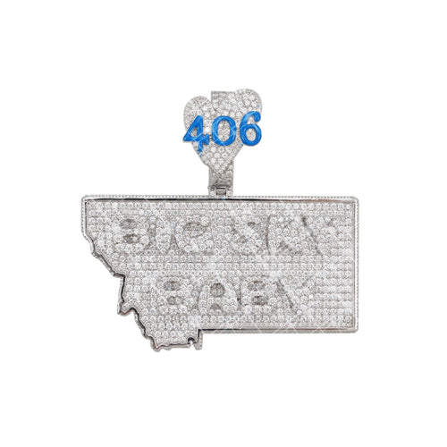 big sky baby moissanite custom name pendant 14k gold icecartel