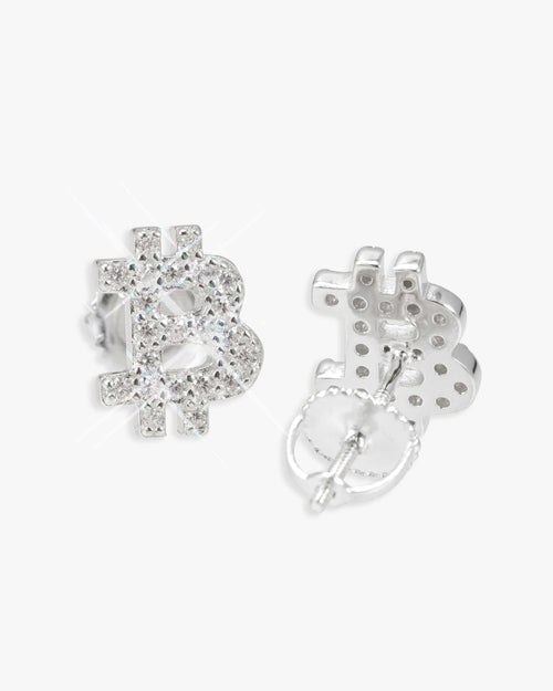 bitcoin moissanite earrings 14k gold icecartel main front