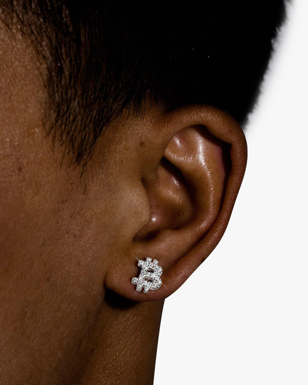 bitcoin moissanite earrings 14k gold icecartel model