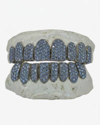 black gold blue stone grillz px