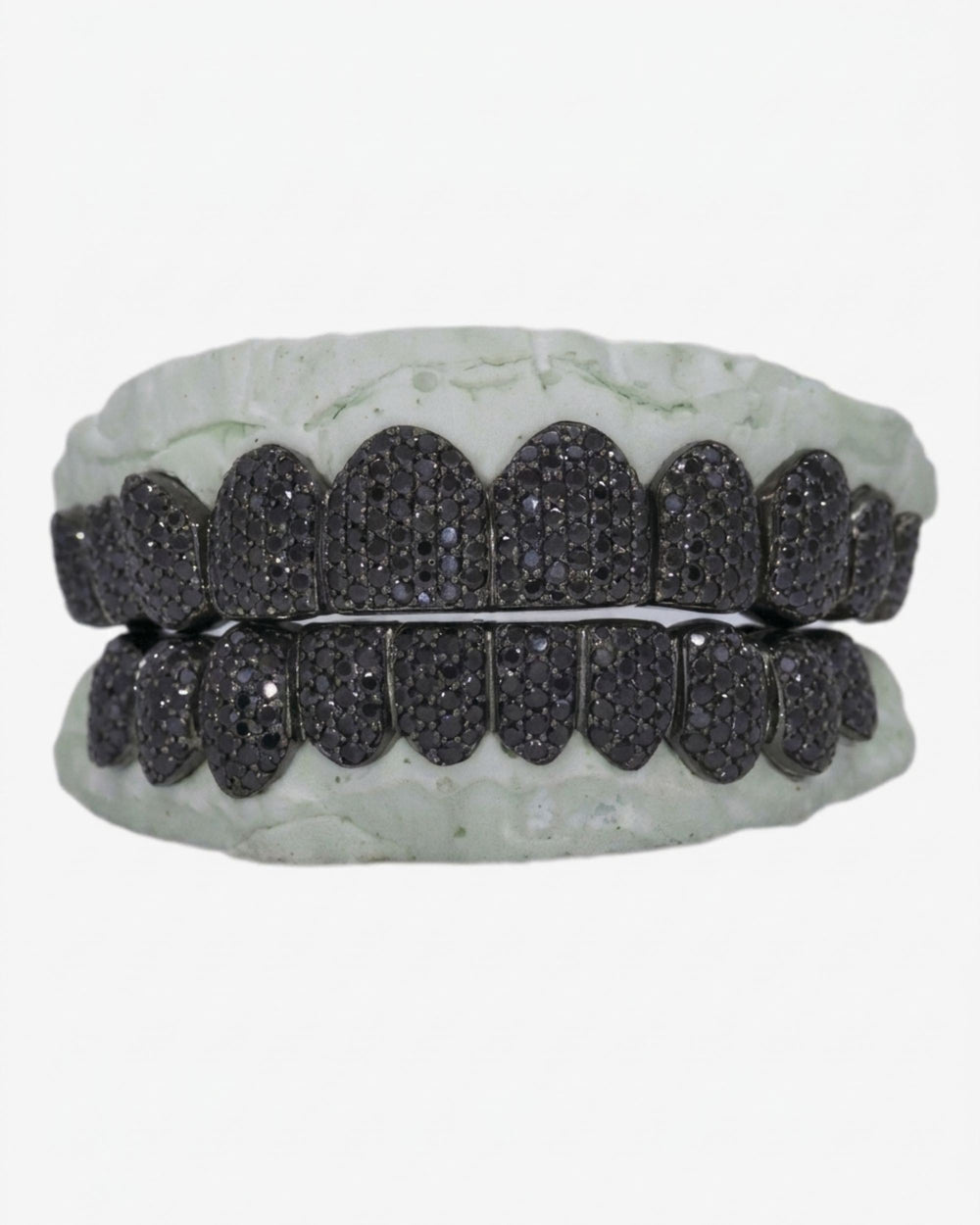 black moissanite grillz 10 on 10 main