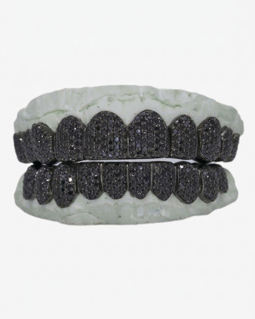 black moissanite grillz 10 on 10 main