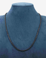 Black Moissanite Tennis Chain 14K Black Gold (ALL SIZES) - 2MM
