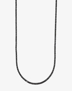 Black Moissanite Tennis Chain 14K Black Gold (ALL SIZES) - 2MM