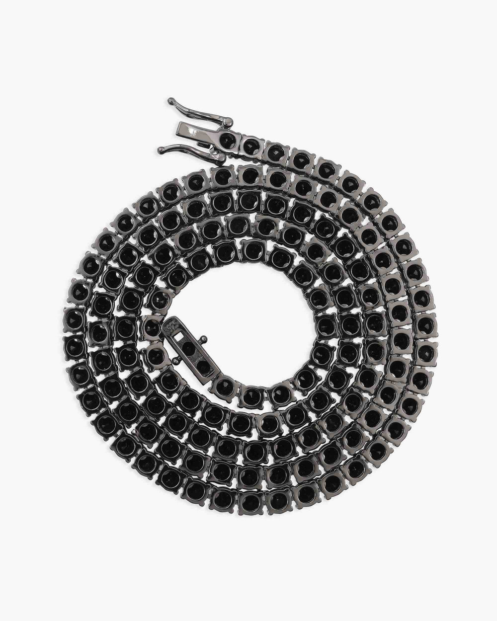 black moissanite tennis chain necklace icecartel px 4mm bot new