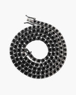 Black Moissanite Tennis Chain 14K Black Gold (ALL SIZES) - 4MM