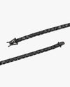 Black Moissanite Tennis Chain 14K Black Gold (ALL SIZES) - 4MM