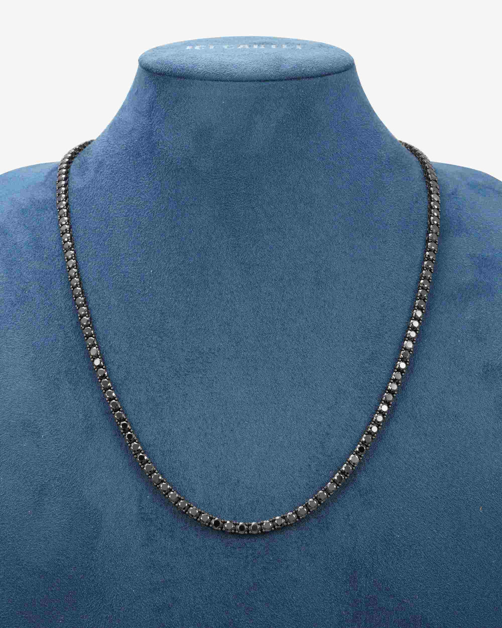 Black Moissanite Tennis Chain 14K Black Gold (ALL SIZES) - 4MM