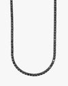 Black Moissanite Tennis Chain 14K Black Gold (ALL SIZES) - 4MM