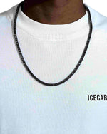 Black Moissanite Tennis Chain 14K Black Gold (ALL SIZES) - 4MM