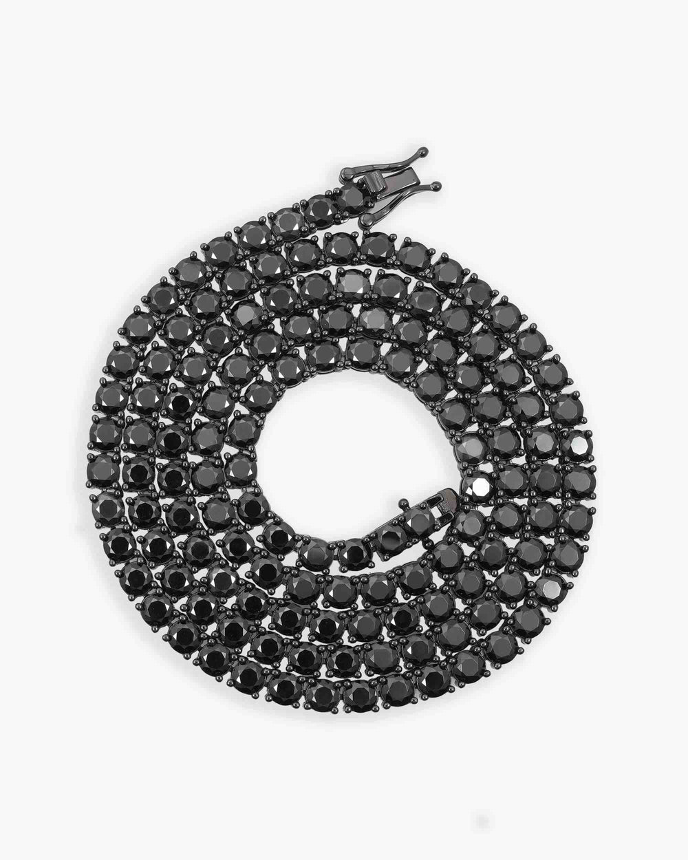 black moissanite tennis chain necklace icecartel px 4mm top new