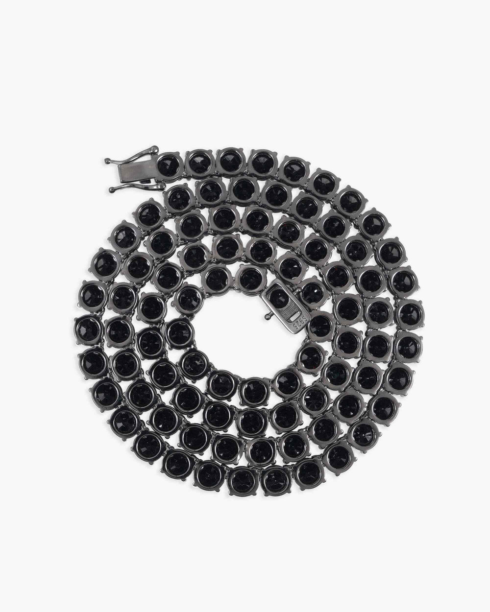 Black Moissanite Tennis Chain 14K Black Gold (ALL SIZES) - 6MM