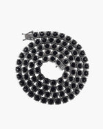 Black Moissanite Tennis Chain 14K Black Gold (ALL SIZES) - 6MM