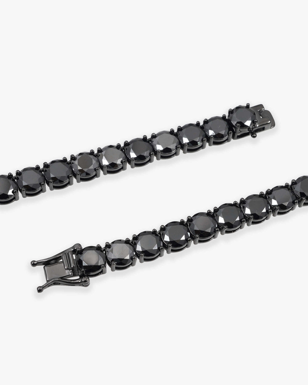 Black Moissanite Tennis Chain 14K Black Gold (ALL SIZES)