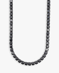 black moissanite tennis chain necklace icecartel px 6mm main new