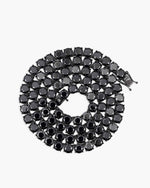 Black Moissanite Tennis Chain 14K Black Gold (ALL SIZES) - 6MM