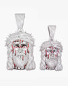 Blood Jesus Piece 14K Gold - White Gold