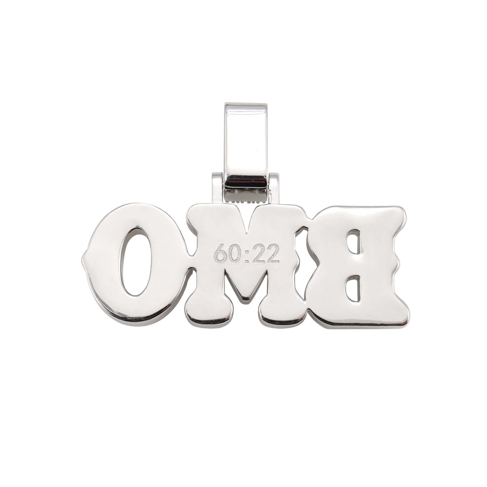 bmo custom moissanite name pendant 14k gold icecartel back