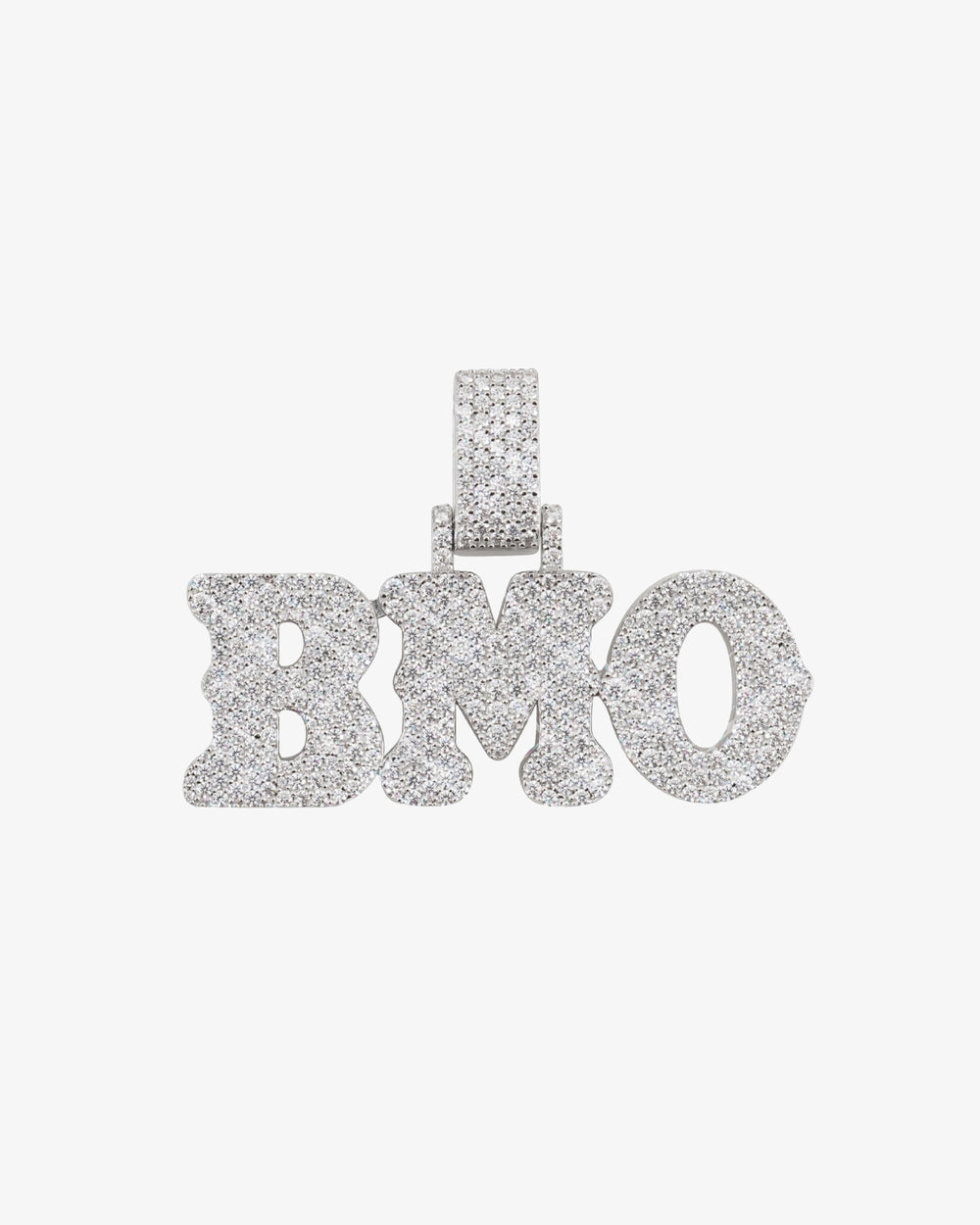 bmo custom moissanite name pendant 14k gold icecartel