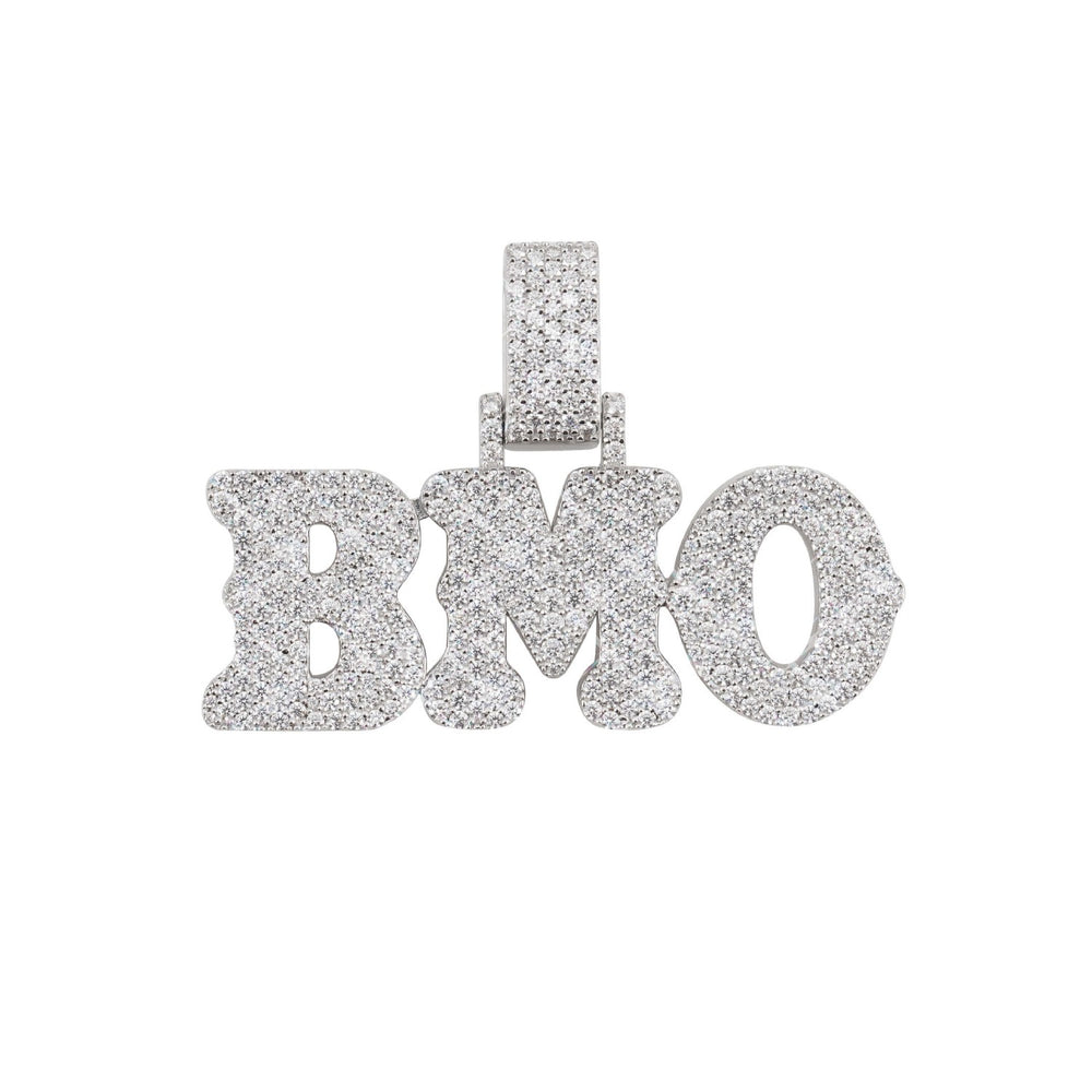 bmo custom moissanite name pendant 14k gold icecartel
