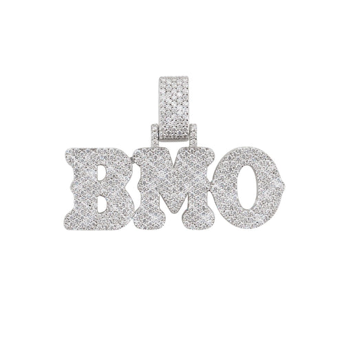 bmo custom moissanite name pendant 14k gold icecartel