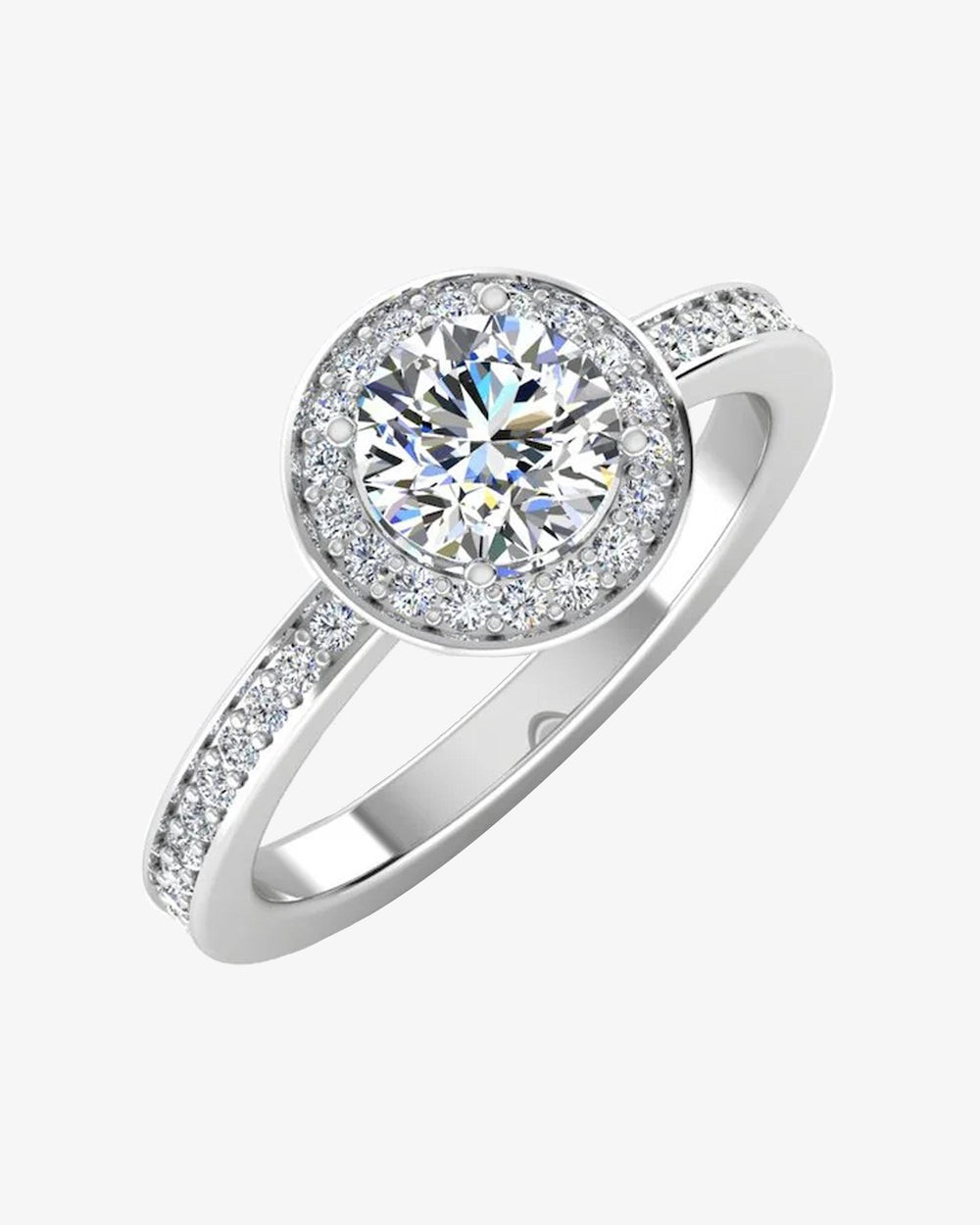 brilliant cut halo channel set moissanite engagement ring icecartel main px
