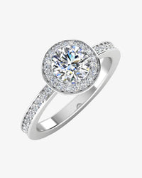 brilliant cut halo channel set moissanite engagement ring icecartel main px