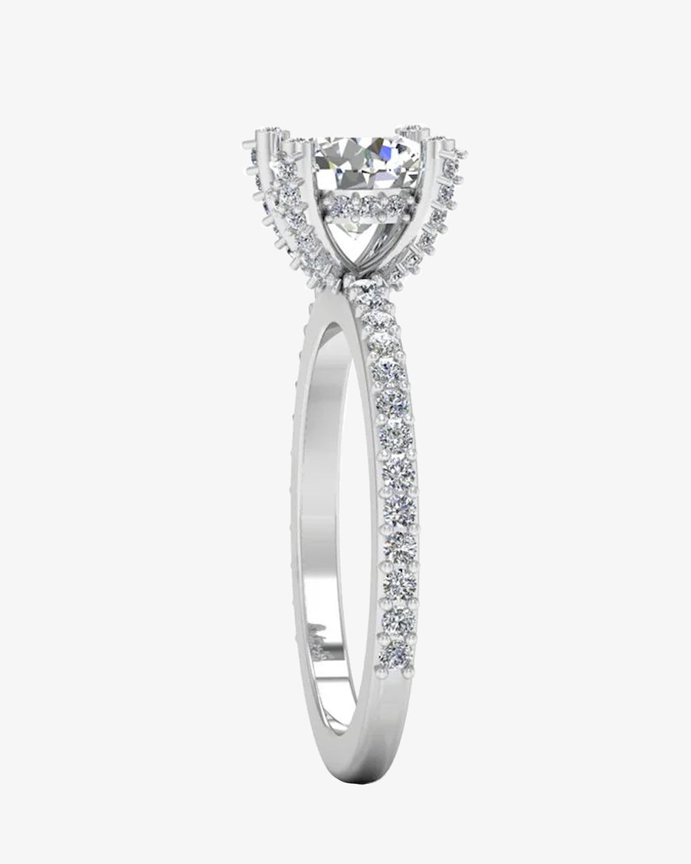 brilliant cut prong bezel moissanite engagement ring icecartel angle