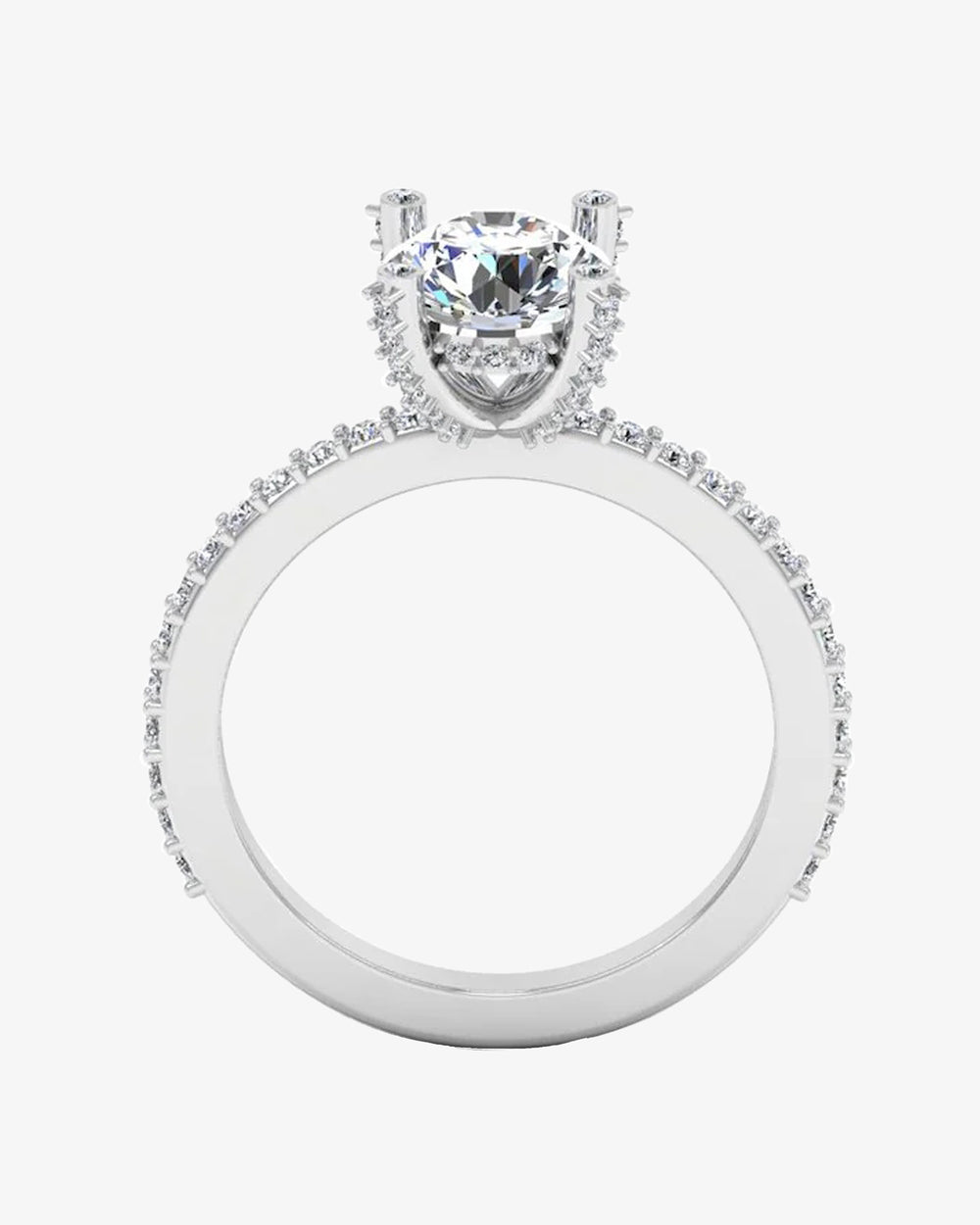 brilliant cut prong bezel moissanite engagement ring icecartel o