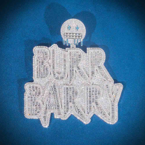 Burr Barry Custom Pendant Blue front