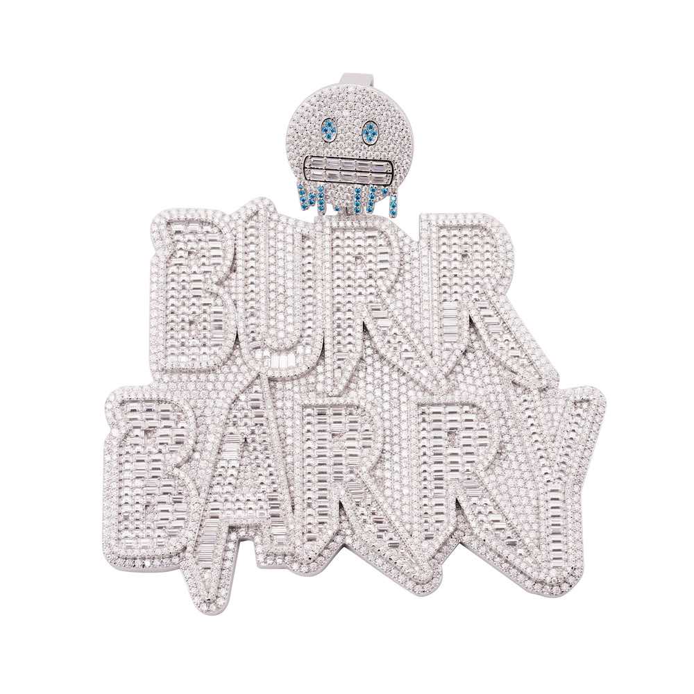 Burr Barry Custom Pendant White Front