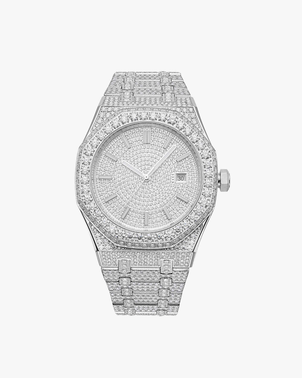 bust down moissanite watch 14k white gold icecartel main px