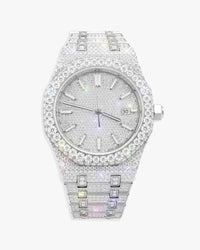 bust down moissanite watch 14k white gold icecartel newest px main
