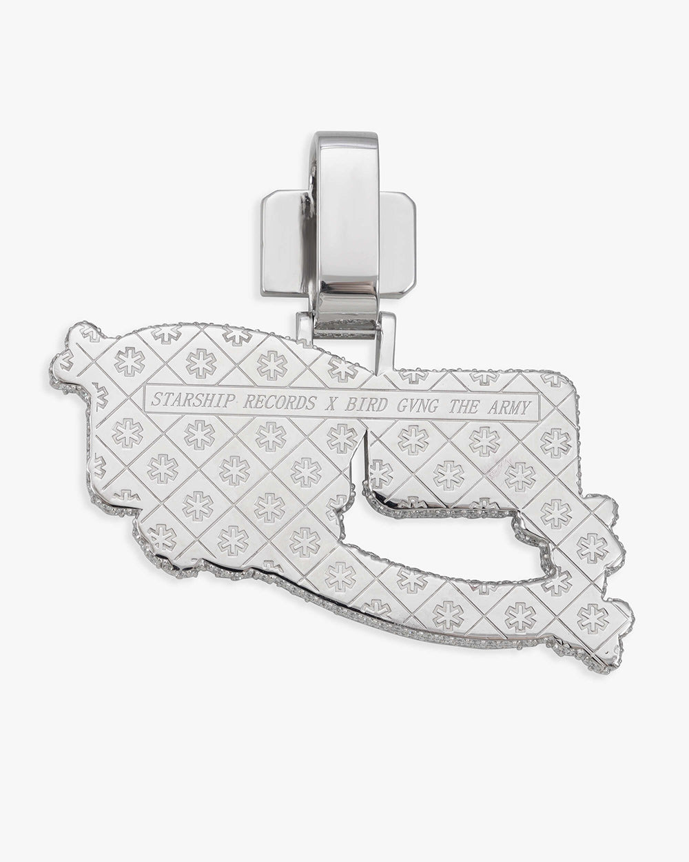 ceo yano bird gang custom diamond pendant icecartel iced out back engraving