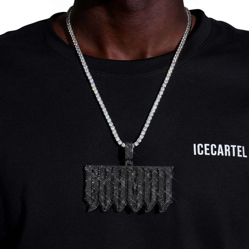 chambo custom black moissanite pendant 14k gold ICECARTEL test_1