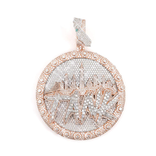 city tank custom circle pendant 14k gold icecartel main
