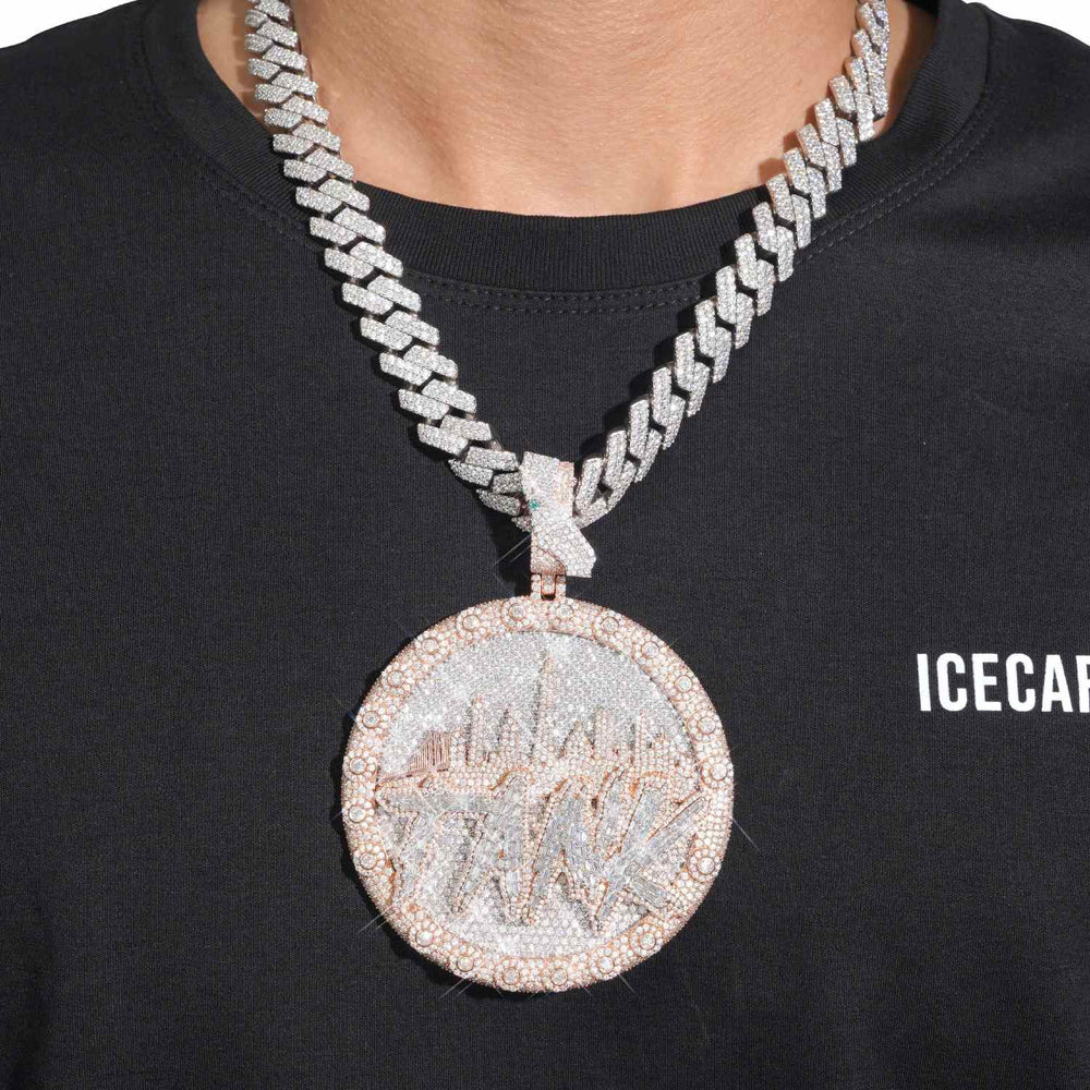 city tank custom circle pendant 14k gold icecartel model
