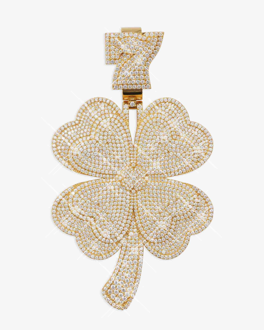 clover 7 custom pendant 14k two tone gold icecartel main