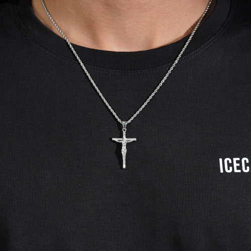 cross pendant 14k white gold icecartel model