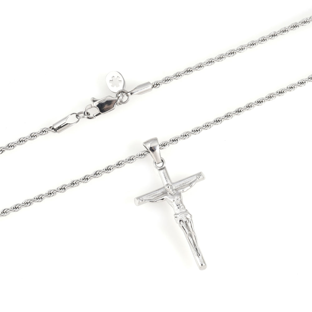 cross pendant 14k white gold icecartel side