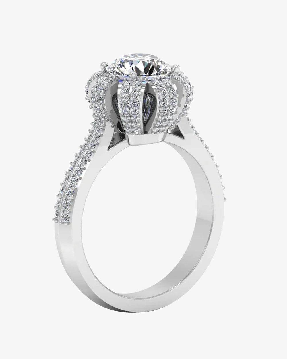 crown set split shank moissanite engagement ring icecartel angle