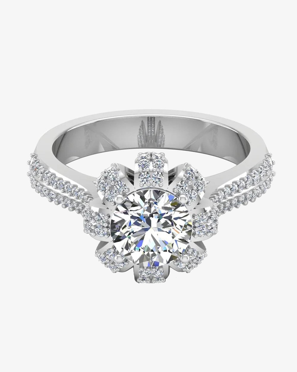 crown set split shank moissanite engagement ring icecartel horizontal