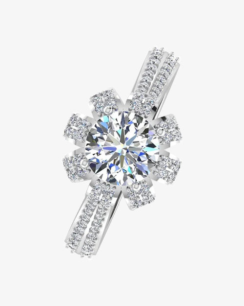 crown set split shank moissanite engagement ring icecartel i