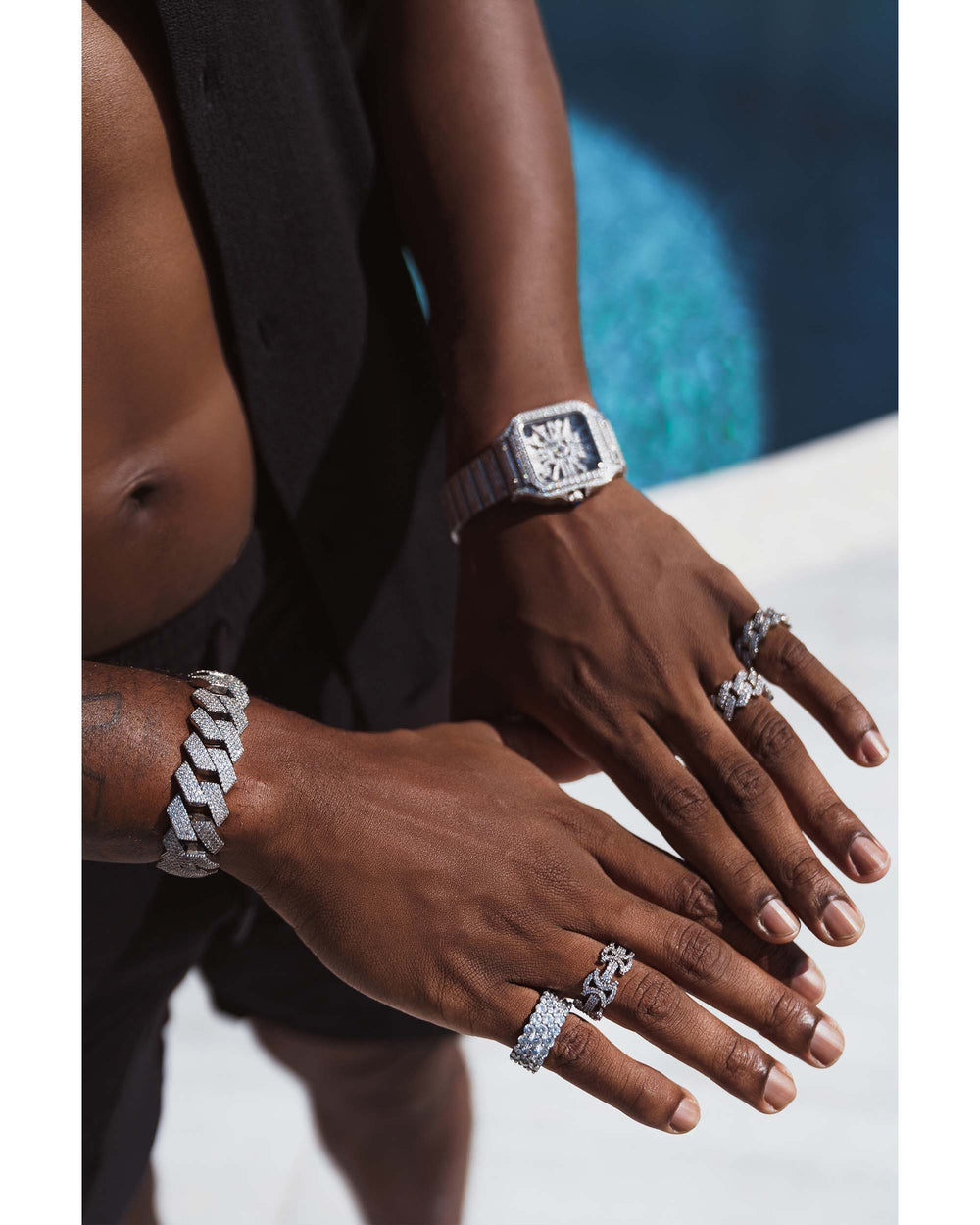 Moissanite Cuban Link Bracelet 14K Gold (ALL SIZES)