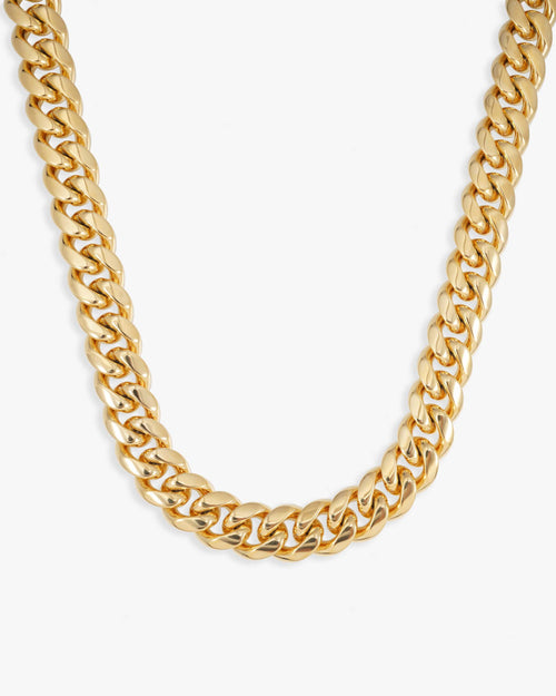cuban link chain with iced clasp 14k gold icecartel 18mm yellow main
