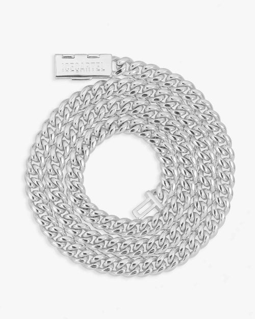 cuban link chain with iced clasp 14k gold icecartel 6mm white bot